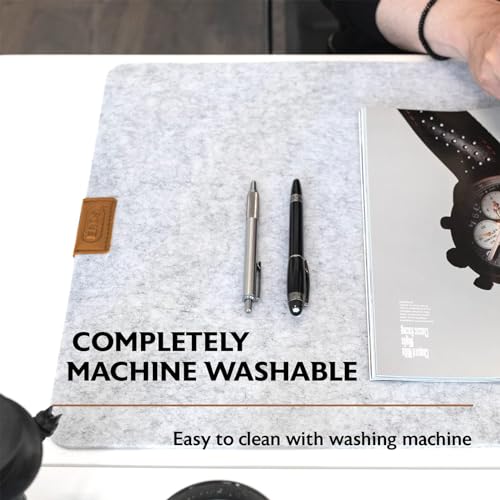 Eros VIP Felt Desk Accessories Set - Grey