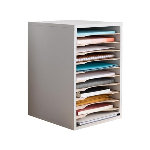 Safco VIP Desk Organizer - 11 Compartment, Gray