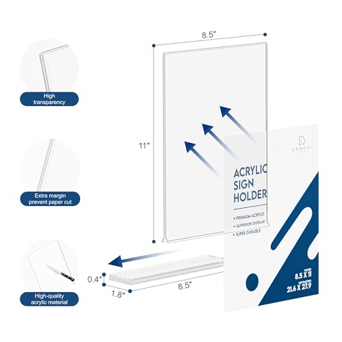 12 Pack Clear Acrylic Sign Holder for VIP Shopping