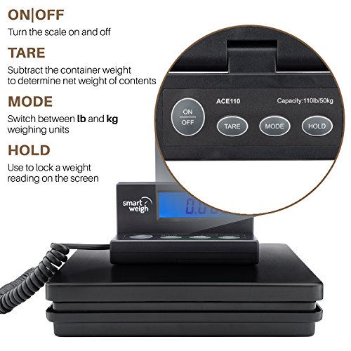 Smart Weigh Digital Shipping Scale, 110 lbs x 0.1 oz