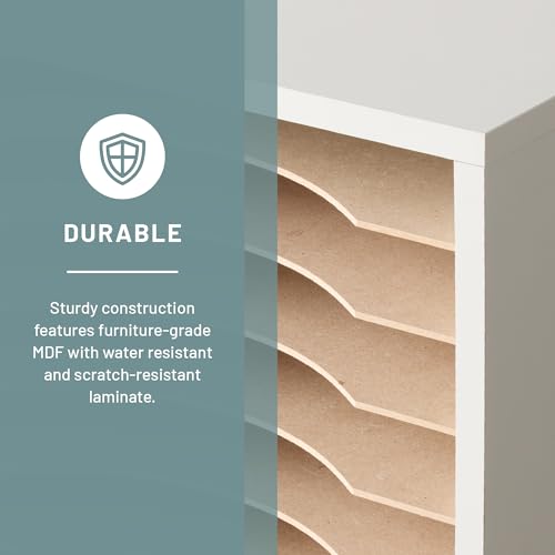 Safco VIP Desk Organizer - 11 Compartment, Gray