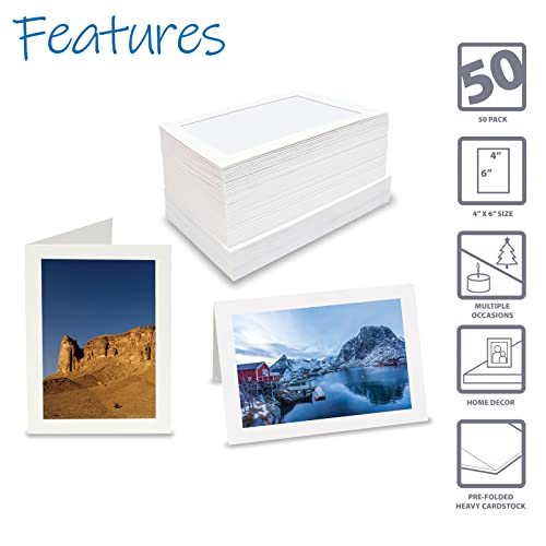 Better Office Products 4x6 Photo Frame Note Cards