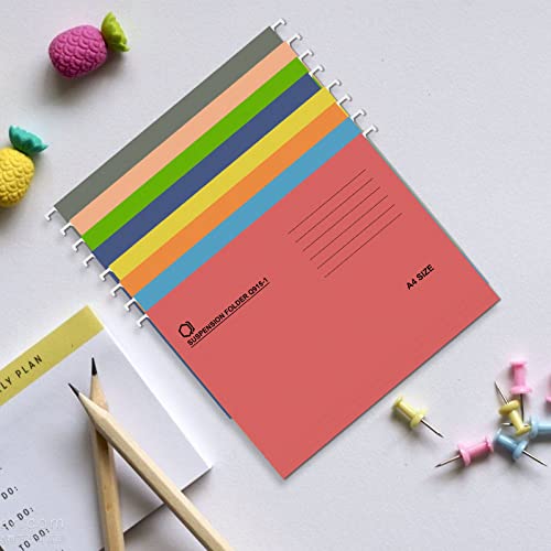 32 Pack Colored Hanging File Folders Organizer
