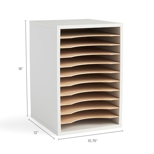 Safco VIP Desk Organizer - 11 Compartment, Gray