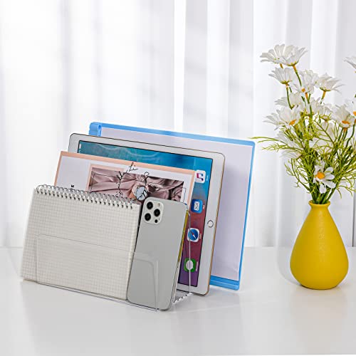 Hiziwimi 2PCS Clear Acrylic File Folder Racks