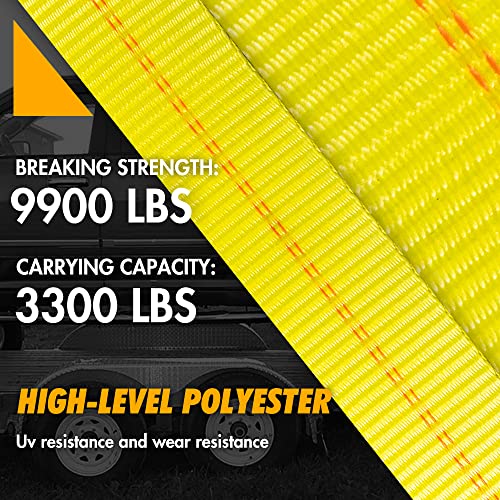 VIP Heavy Duty Car Tie Down Kit - 4 Pack