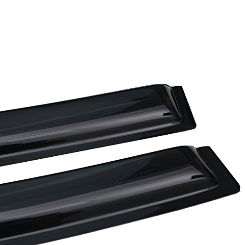 VIP Dark Smoke Window Visor Rain Guard Set