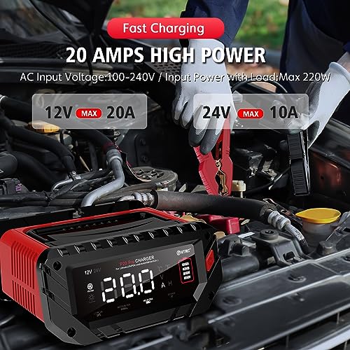 VIP Lithium Car Battery Charger, Smart Trickle Charger