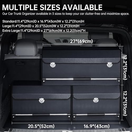 VIP Car Trunk Organizer with Lid and Handle