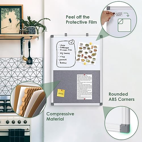 VIP Magnetic Whiteboard Combination Fabric Pin Board Kit