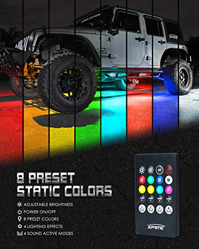 Xprite VIP Car Neon Accent Lights Kit with Remote