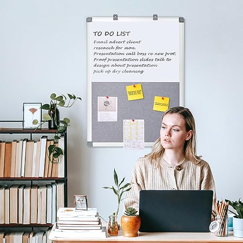 VIP Magnetic Whiteboard Combination Fabric Pin Board Kit