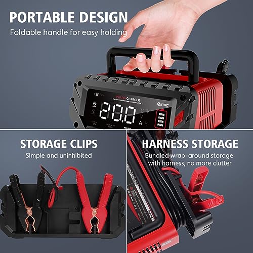 VIP Lithium Car Battery Charger, Smart Trickle Charger