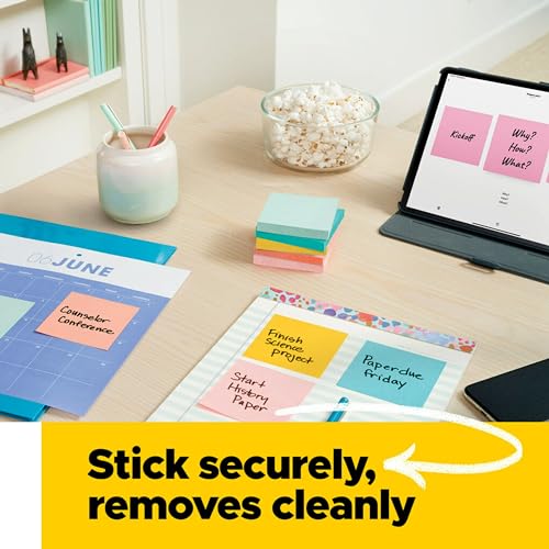 VIP Collection: Post-it Notes, 3x3", Bright Colors, 18 Pads