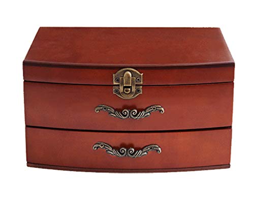 Solid Wooden Jewelry Box Organizer for Women