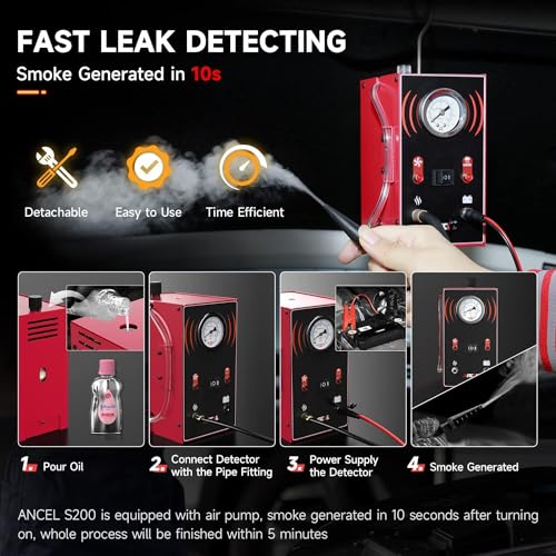ANCEL S200 Smoke Machine Leak Detector - VIP Shopping