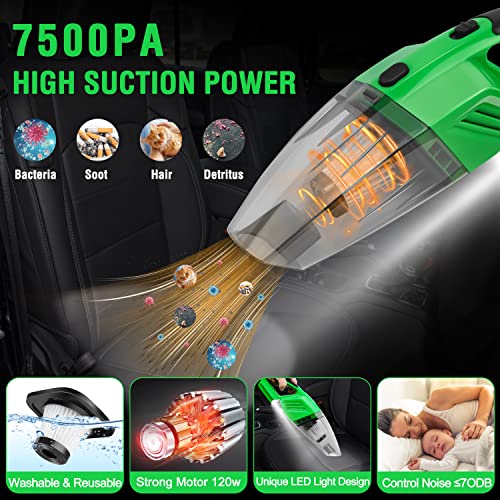 17Pcs Car Interior Detailing VIP Kit, Green Color