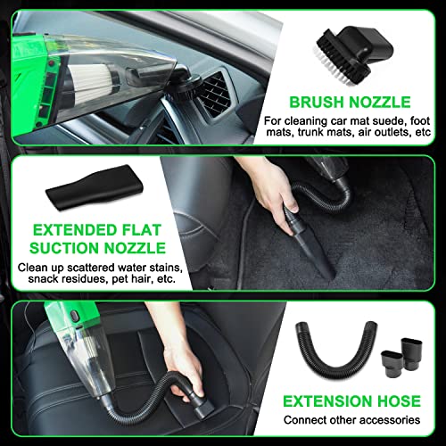 17Pcs Car Interior Detailing VIP Kit, Green Color