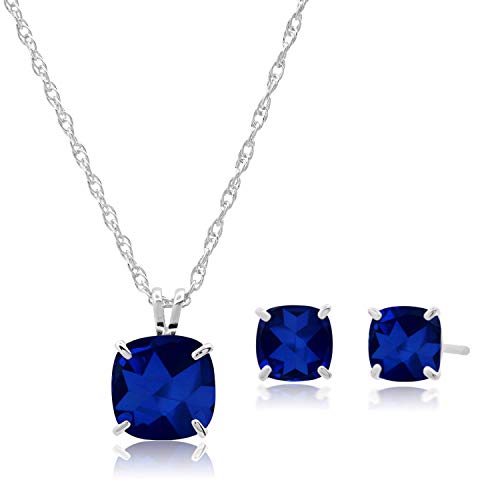 Blue Sapphire September Birthstone Jewelry Set for VIP Women