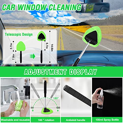 17Pcs Car Interior Detailing VIP Kit, Green Color