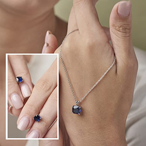 Blue Sapphire September Birthstone Jewelry Set for VIP Women