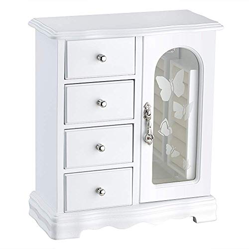 RR ROUND RICH DESIGN Jewelry Box with 4 Drawers