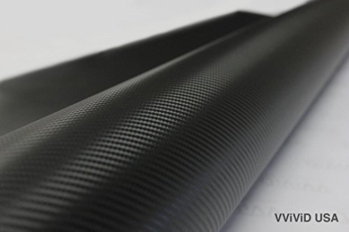 Black Carbon Fiber Cast Decal Wrap Vinyl 100sq ft