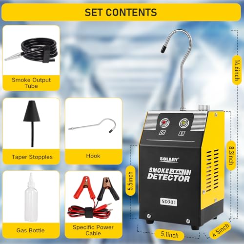 SOLARY Smoke Machine VIP Automotive Leak Detector Kit