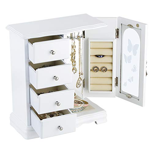 RR ROUND RICH DESIGN Jewelry Box with 4 Drawers