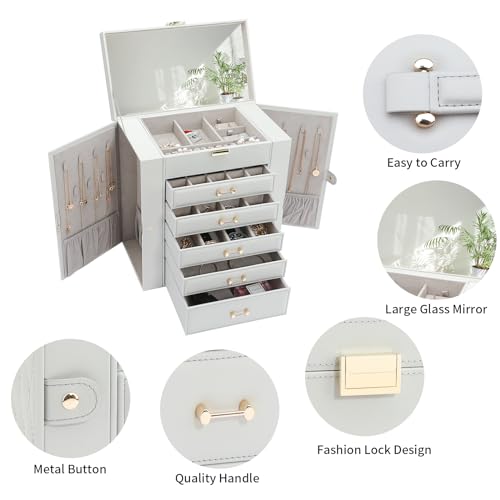 Large Jewelry Box for VIP Women Organizers Storage