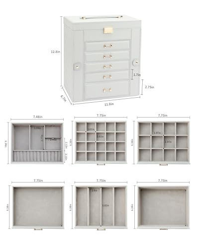 Large Jewelry Box for VIP Women Organizers Storage