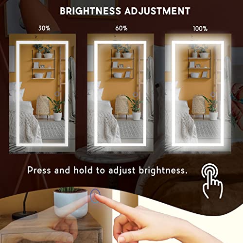 VIP LED Jewelry Armoire with Wall/Door Mirror Organizer