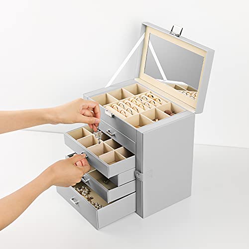 Frebeauty Large Jewelry Organizer with Lock, Accessories Holder