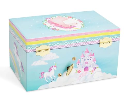 Rainbow Unicorn Musical Jewelry Storage Box for Girls