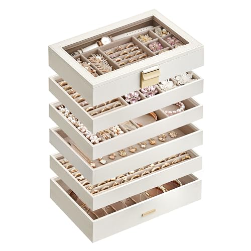 VIP Jewelry Tray Organizer by SONGMICS in Cloud White