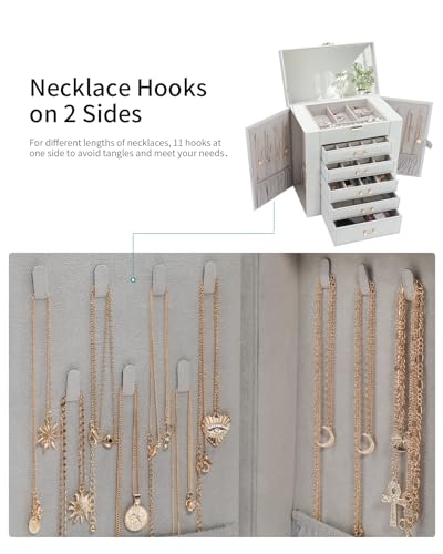 Large Jewelry Box for VIP Women Organizers Storage