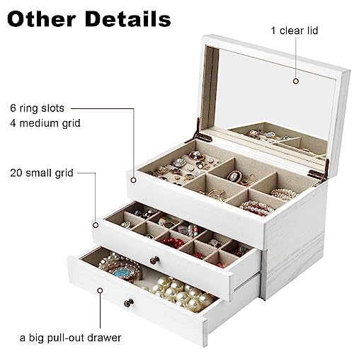 Vintage Style Jewelry Box Organizer for Women