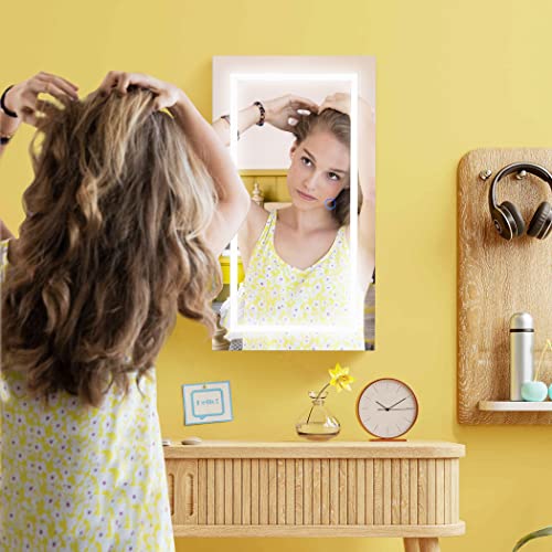 VIP LED Jewelry Armoire with Wall/Door Mirror Organizer