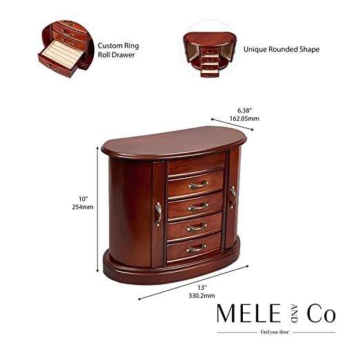 Mele & Co. Heloise Wooden Jewelry Box Organizer
