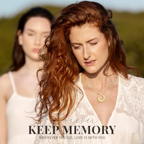 Gold Cremation Jewelry Pendant - Circle of Life Theme