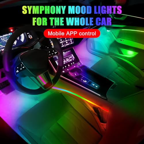 VIP Car Interior Ambient Lights, 128 Color LED Strip