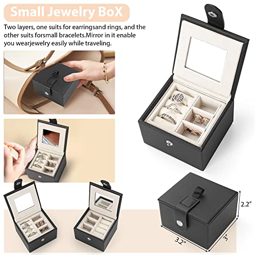 TORIBIO 2 in 1 Jewelry Organizer & Travel Case