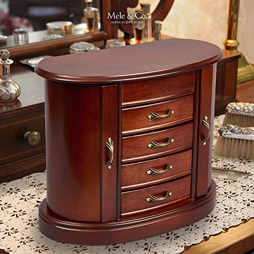 Mele & Co. Heloise Wooden Jewelry Box Organizer