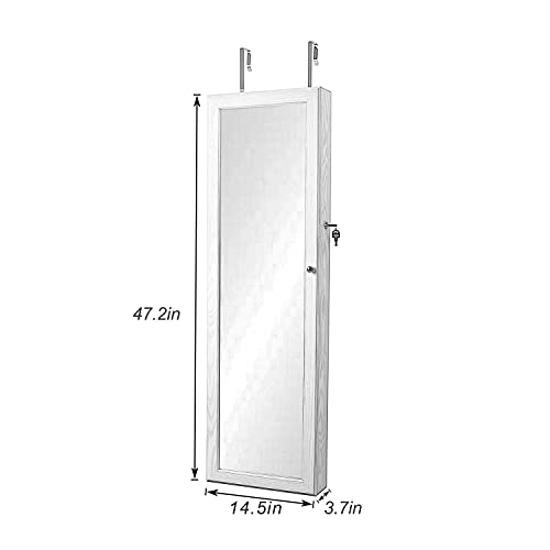 VIP Jewelry Cabinet with Lock, Mirror, LED Lights