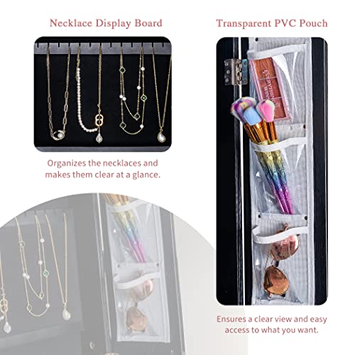 VIP Freestanding Jewelry Armoire with Photo Frame Mirror