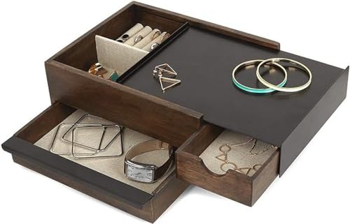Modern Umbra Stowit Jewelry Box with Hidden Compartment