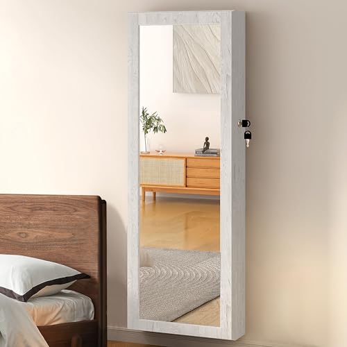 VIP Jewelry Cabinet with Lock, Mirror, LED Lights