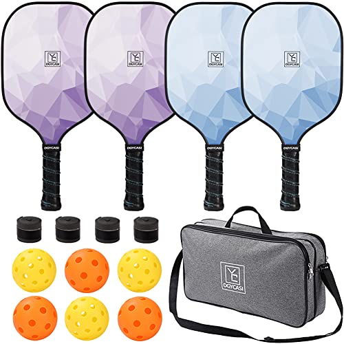 YC DGYCASI Graphite Pickleball Paddles Set - USAPA Approved