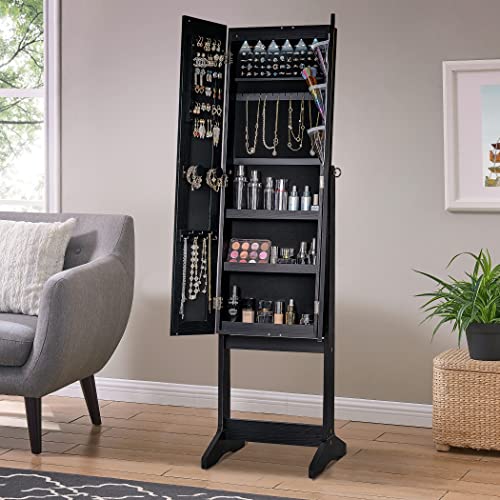 VIP Freestanding Jewelry Armoire with Photo Frame Mirror