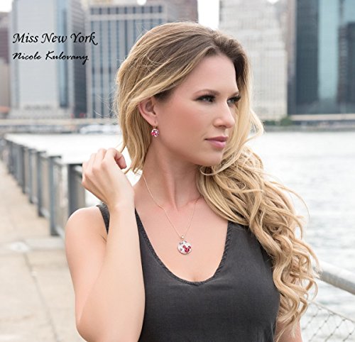 Ocean Bubble Crystal Wedding Jewelry Set- Silver or Rose Gold